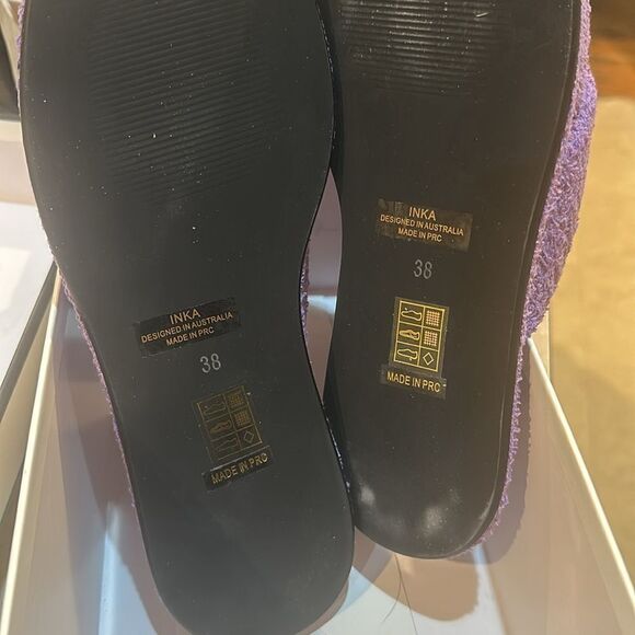 SENSO Inka IV Lavender Terry Towel Slides Sz 8 - Picture 10 of 11